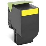 Lexmark 70C00YG Yellow Toner Cartridge, 1,000 Yield