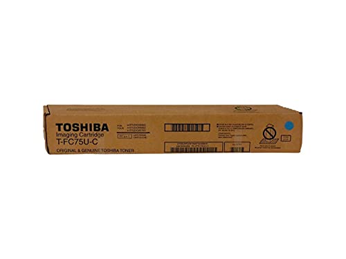 Toshiba T-FC75U-C e-Studio 5560 6560 6570 Toner Cartridge (Cyan) in Retail Packaging