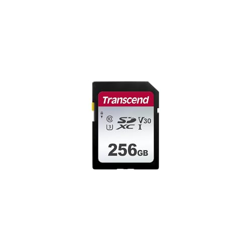 Transcend 256GB SDXC Memory Card, Up to 100MB/s, UHS-I U3 V30, 4K UHD & Full HD, Class 10 High-Speed SD Card for Canon, Nikon, Sony, Pentax, Kodak, Olympus, Panasonic Digital Cameras