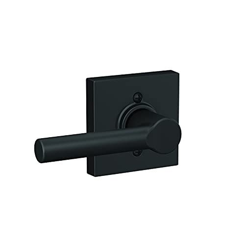 Schlage F170 BRW 622 COL Broadway Lever with Collins Trim Non-Turning Dummy Door Handle, Matte Black