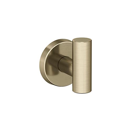 Amerock BH26542BBZ | Golden Champagne Single Robe Hook | 2-1/4 in. (57 mm) Length Towel Holder | Arrondi | Towel Hook for Bathroom | Bathroom Hardware | Bath Accessories