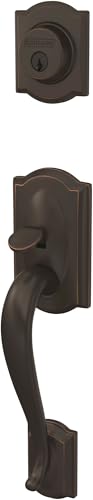 Schlage Camelot Handleset FC58CAM716 Venetian Bronze