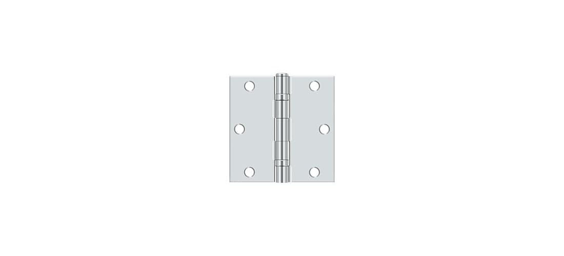 Deltana S35BBU26-R - Steel Hinge 31/2X31/2 BB SQ US26- RES