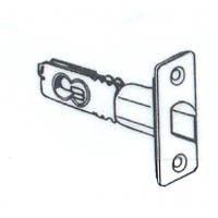 Schlage 16-211 2 3/8" or 2 3/4" Replacement Deadlatch with Triple Faceplate Opti, Satin Nickel