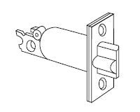 Schlage 12-103-626 Deadbolt Latch Satin Chrome 2-3/4"