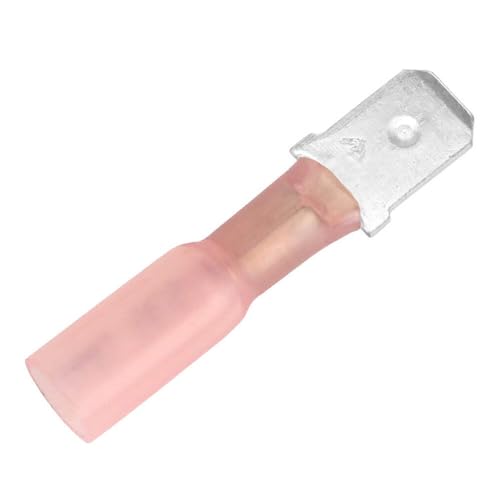 Pacer 22-18 AWG Heat Shrink Male Disconnect 100 Pack TDE18-250M-100