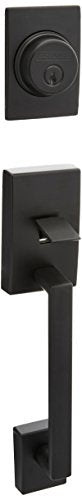 Schlage Century F92-CEN Dummy Exterior Handleset Matte Black