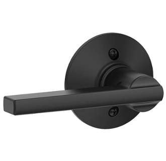 Schlage Latitude F170-LAT-622 Matte Black Dummy Lever