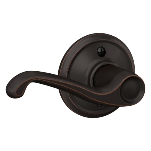 Schlage F170 FLA 716 RH Flair Dummy Door Lever Aged Bronze