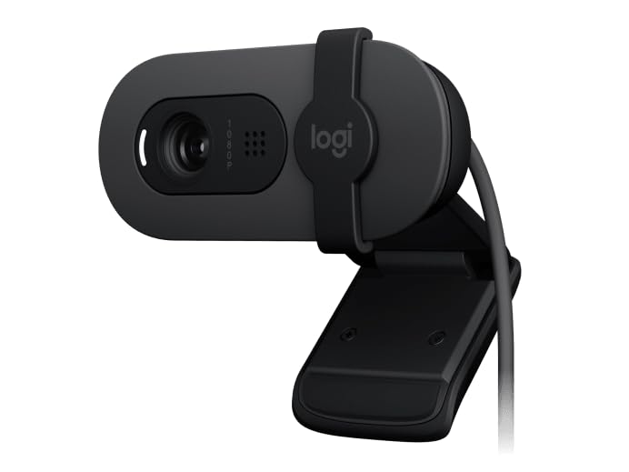 Logitech BRIO 105 Webcam - Graphite - 1920 x 1080 Video (Renewed)