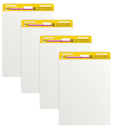 Post-it Self Stick Easel Pads 25 x 30 White 4 30 Sheet Pads/Carton MMM559VAD