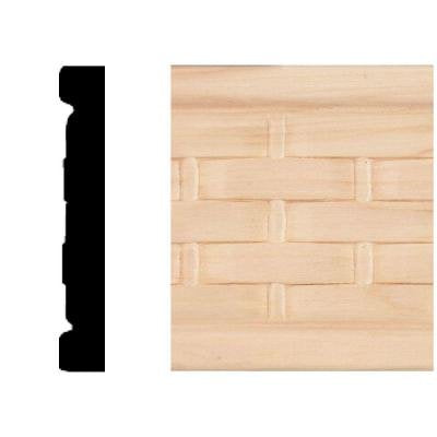 HOUSE 3/8 x 2-1/2 x 8 ft Basket Weave Moulding