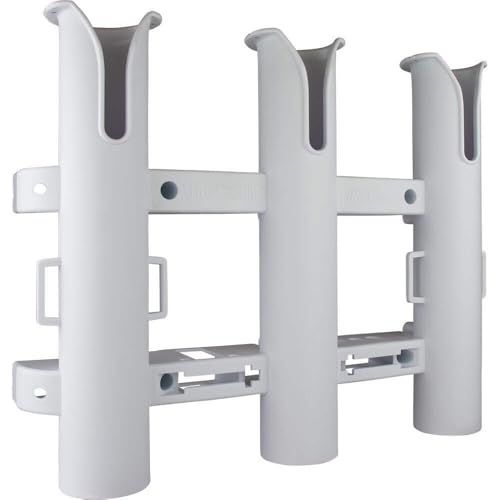 Sea-Dog Triple Threat Three Pole Rod Holder White