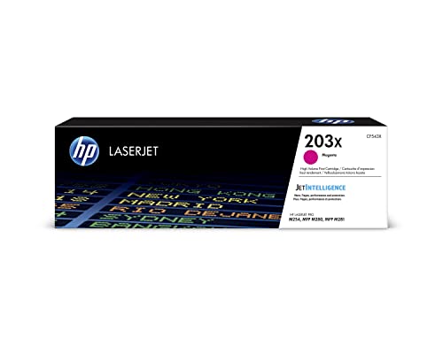 HP CF543X 203X High Yield Original Laserjet Toner Cartridge, Magenta, Single Pack