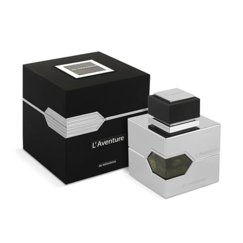 Al Haramain L'Aventure for Men Eau de Parfum Spray, 3.33 Ounce / 100 ml