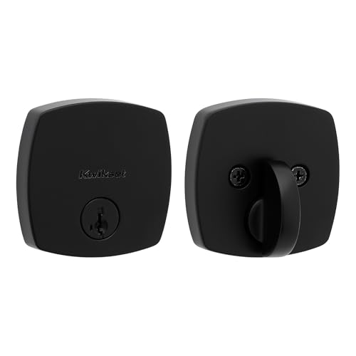 Kwikset Midtown Deadbolt Matte Black SmartKey