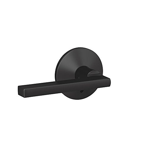 SCHLAGE Custom FC21 LAT 622 KIN Latitude Lever with Kinsler Trim Hall-Closet and Bed-Bath Lock, Matte Black