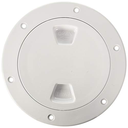 Beckson Marine DP40-W 4 White Screw-In Deck Plate