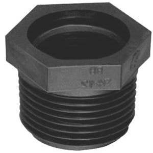 Green Leaf RB 10-12 P Polypropylene Reducing Bushing 1" MPT x 1/2" FPT