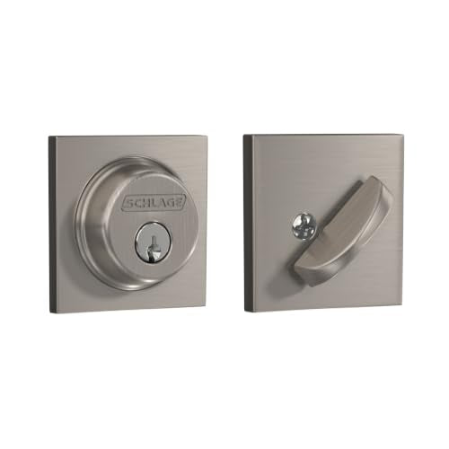 Schlage B60N Deadbolt Collins Trim Satin Nickel