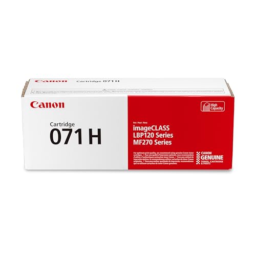 Canon Genuine 071 Black Toner Cartridge High Capacity Compatible with LBP122dw, MF272dw, MF273dw, MF275dw