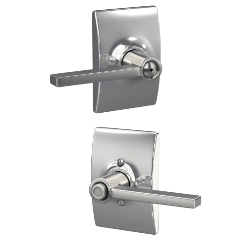 Schlage Latitude Privacy Door Handle, Bright Chrome