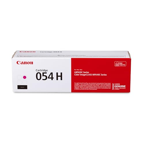 Canon Genuine 054 Magenta Toner Cartridge High Capacity Compatible with LBP622Cdw, LBP623Cdw, MF641Cdw, MF642Cdw, MF644Cdw