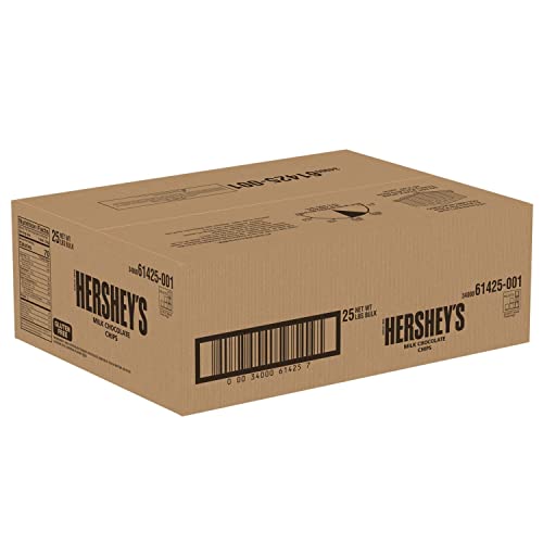HERSHEY'S Milk Chocolate Baking Chips 25 lb Bulk