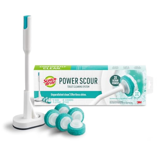 3M Scotch-Brite Power Scour Toilet Wand & 5 Refills