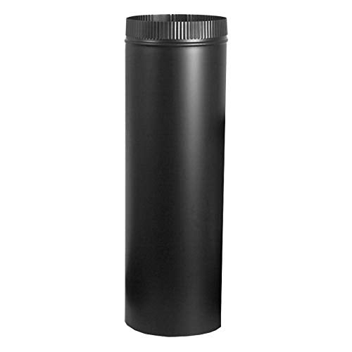 Imperial 6" x 18" Black Stove Pipe 24 Gauge