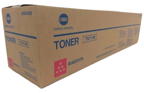 Konica Minolta Magenta Toner Cartridge, TN711M, 31500 Yield (A3VU330)