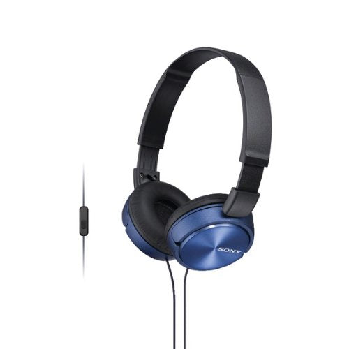 Sony MDR-ZX310AP ZX Series Wired On Ear Headphones with mic, Blue