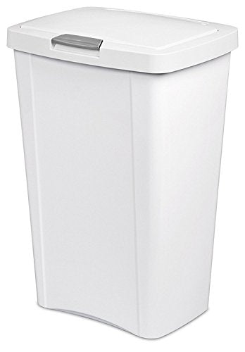 Triplenet Pricing 10458004 Touch Can, White, 13 Gallon