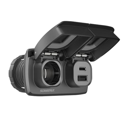 Scanstrut Flip Pro Duo USB-A USB-C with 12V Socket