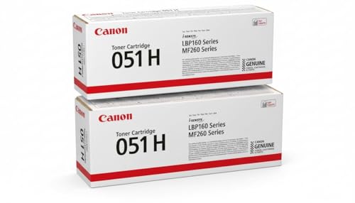 Canon CRG-051H BK High Yield Black Toner Cartridge 2-Pack