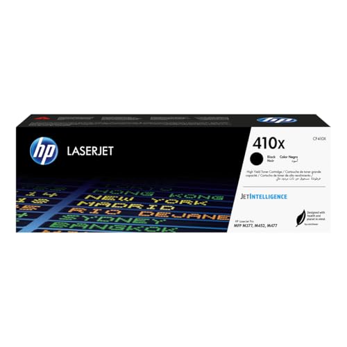 HP HPCF410X 5K Pages Laserjet Toner Cartridge for LJET M452/M477, Black