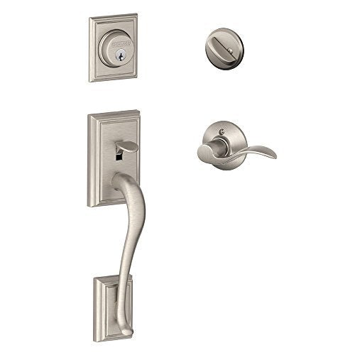 Schlage Addison Single Cylinder Handleset F60 ADD 619 ACC LH