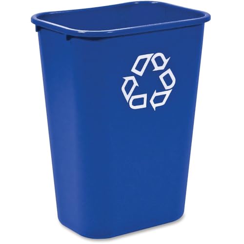 Rubbermaid 295773BE Deskside Recycle Container 41.25qt Blue