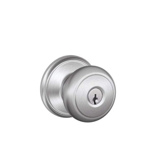Schlage Andover F51A Entry Door Lock Satin Chrome
