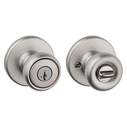 Kwikset 94002-874 Tylo Keyed Entry Knob with Smartkey Security In Satin Nickel