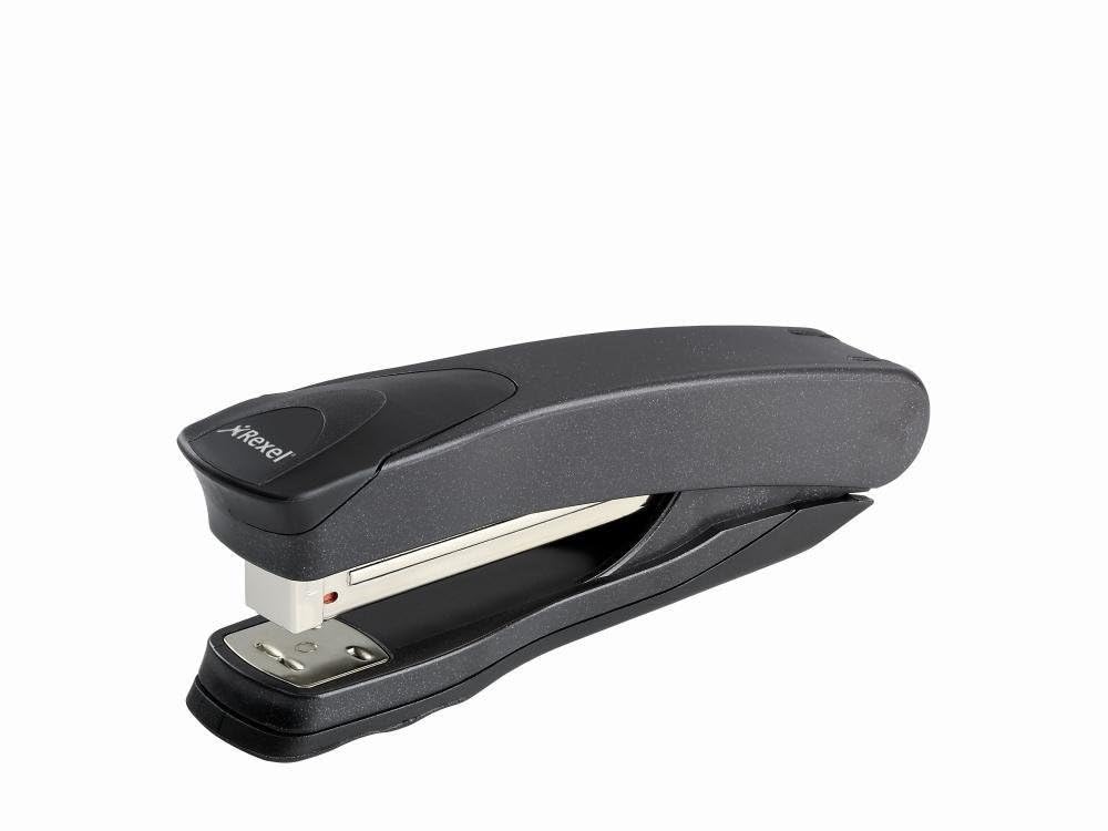 Rexel Taurus Full Strip Stapler, 25 Sheet Capacity, Metal Body, Black, 2100004