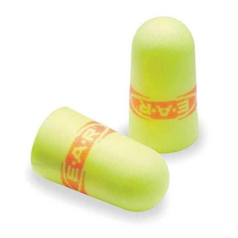 3M-Commercial Tape Div 3121256 33NRR Ear Soft Super Fit Single-Use Earplugs, Cordless - Yellow & Red
