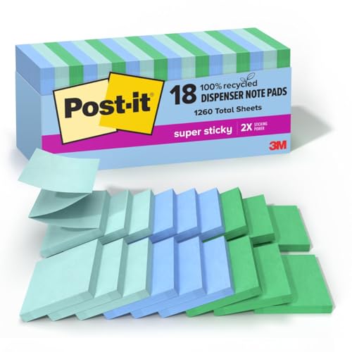Post-it Super Sticky Pop-up Notes Oasis 3x3 18-Pack
