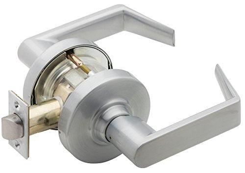 Schlage ND10S RHO 626 13-048 10-025 ND-Series Grade 1 Cylindrical Lock, Passage Function, Keyless, Rhodes Design, Satin Chrome Finish
