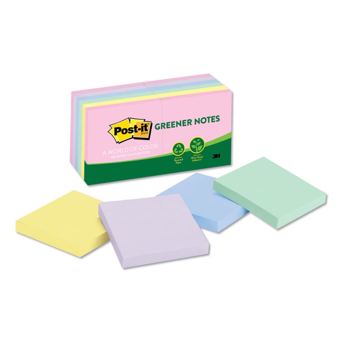 3M Post-it Notes 653-24RPVAD Greener Pad