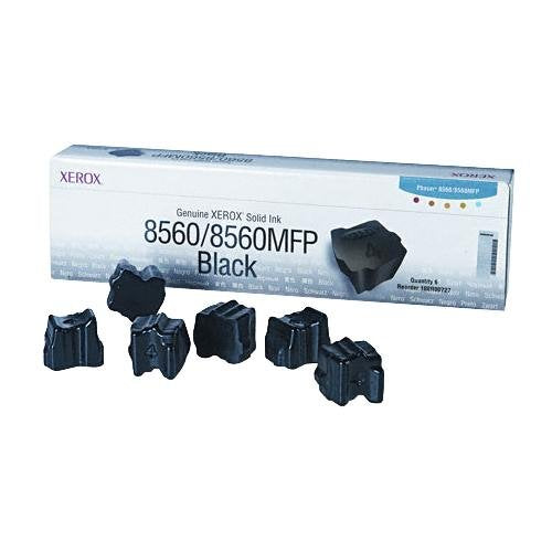 Xerox 108R00727 (6 Black/Box) Solid OEM Genuine Ink/Inkjet (6,800 Yield) - Retail