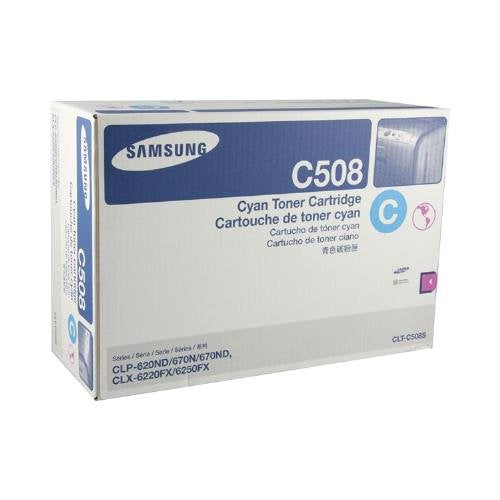 SAMSUNG CLTC508S Toner Cartridge (Cyan) in Retail Packaging