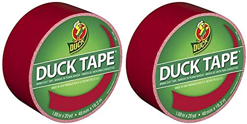 Duck Color Duct Tape Red 1.88"x20yd 2 Pack