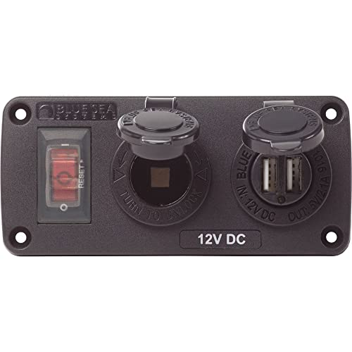 Blue Sea Systems 4363 Accessory Panel 15A 12V USB