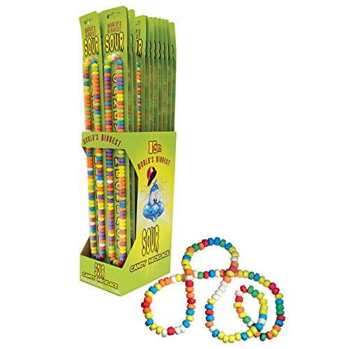 World's Biggest Giant Candy Necklace SOUR 24 Piece